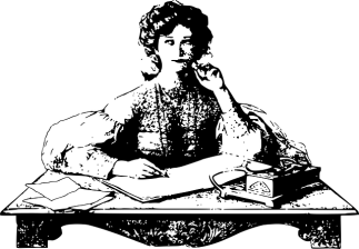 Woman writing in the zone